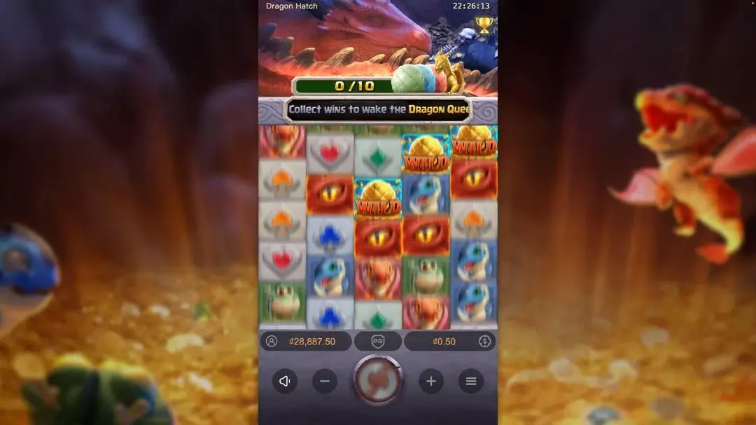 Ảnh giao diện chính game Dragon Hatch (slot PG) chơi tại LC79