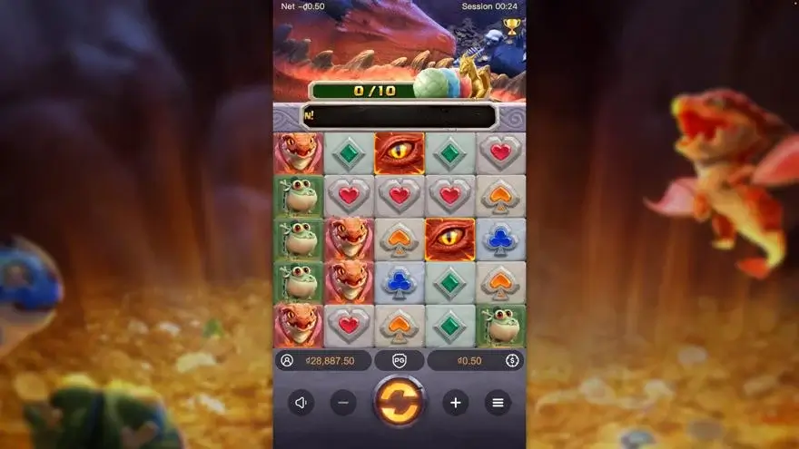 Ảnh màn hình gameplay game Dragon Hatch (slot PG) chơi tại LC79