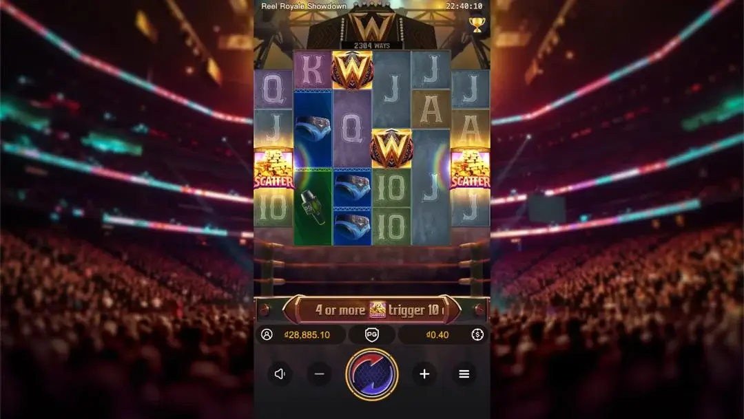 Ảnh giao diện chính game Reel Royale Showdown (slot PG) chơi tại LC79