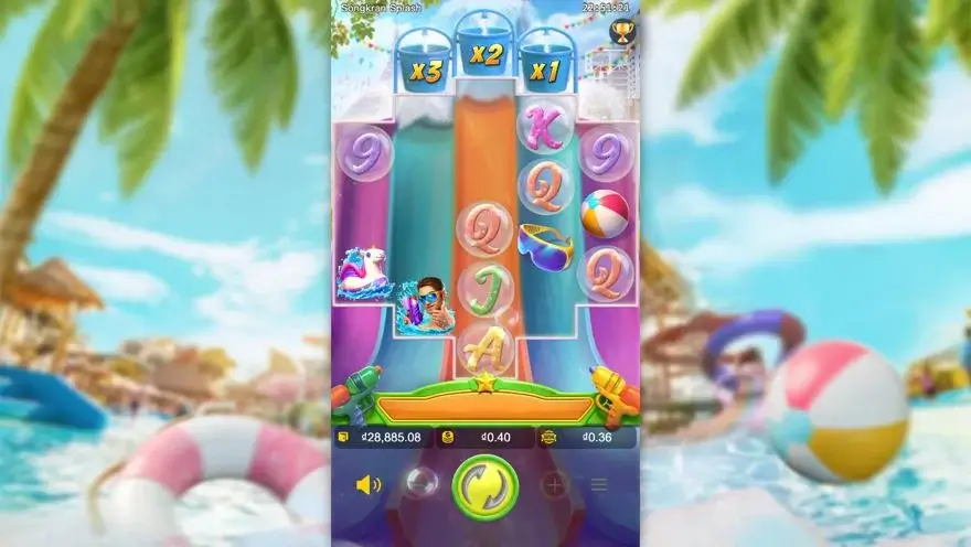 Ảnh màn hình gameplay game Songkran Splash (slot PG) chơi tại LC79
